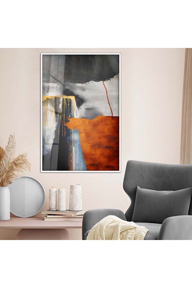 Abstract Patterned Metal Frame Table