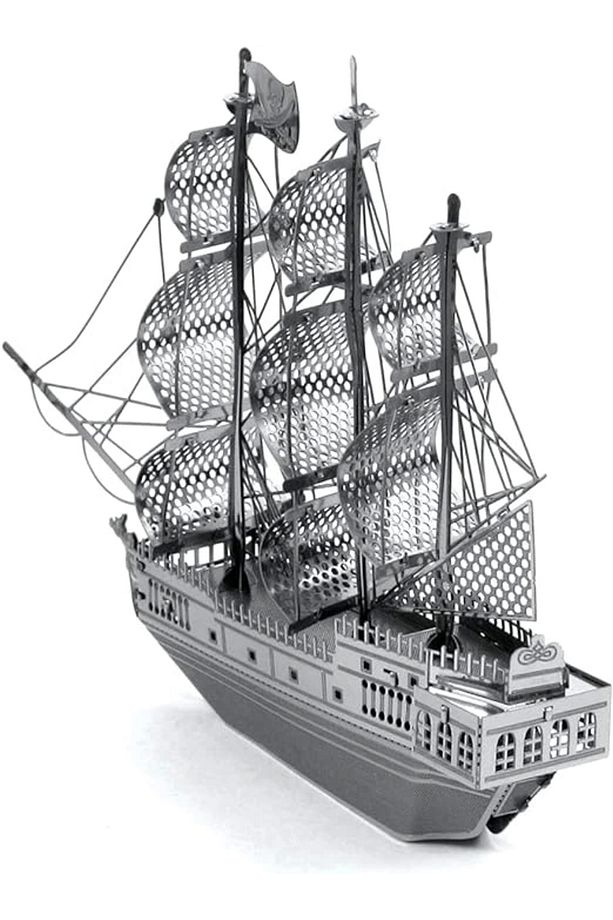 3d Metal Puzzle Siyah Inci Korsan Gemisi Maket Gemi - 4