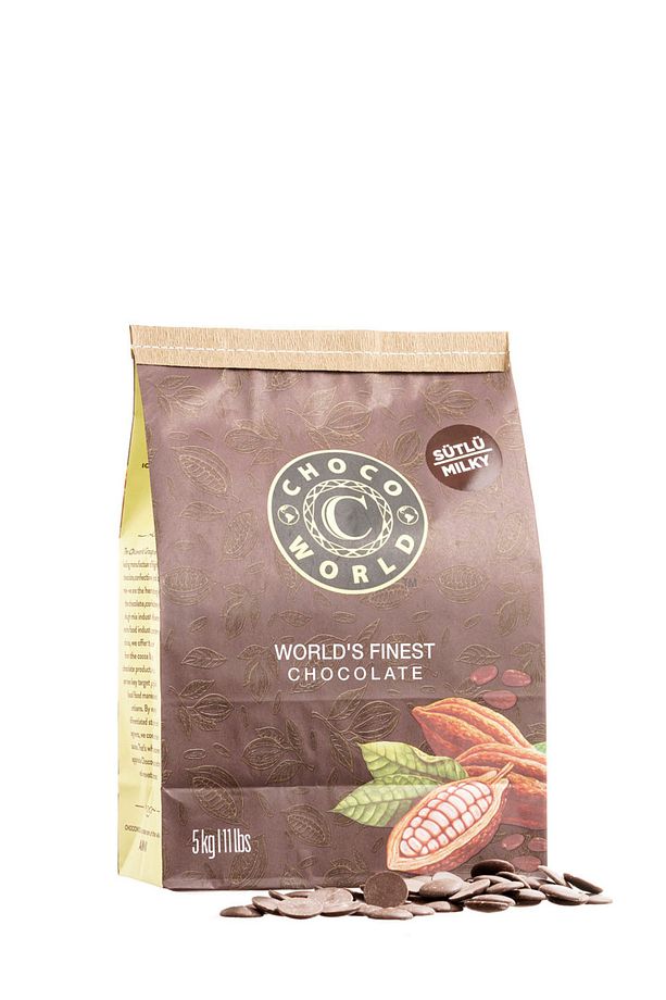 Sütlü Kuvertür Pul Çikolata (5kg) - 2