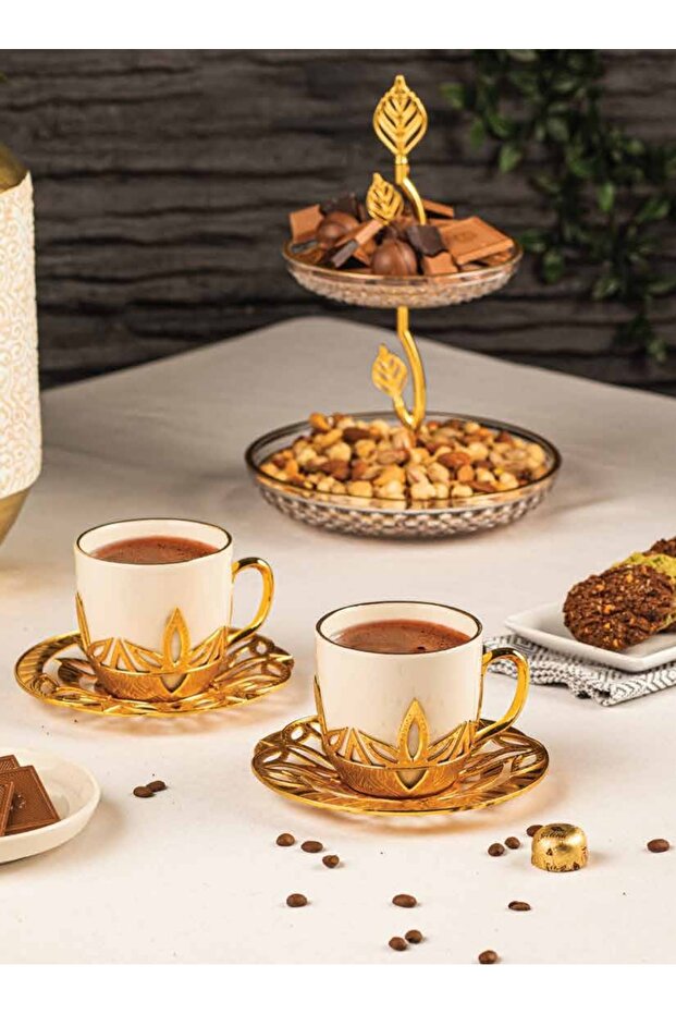 LOTUS 2'Lİ KAHVE SETİ