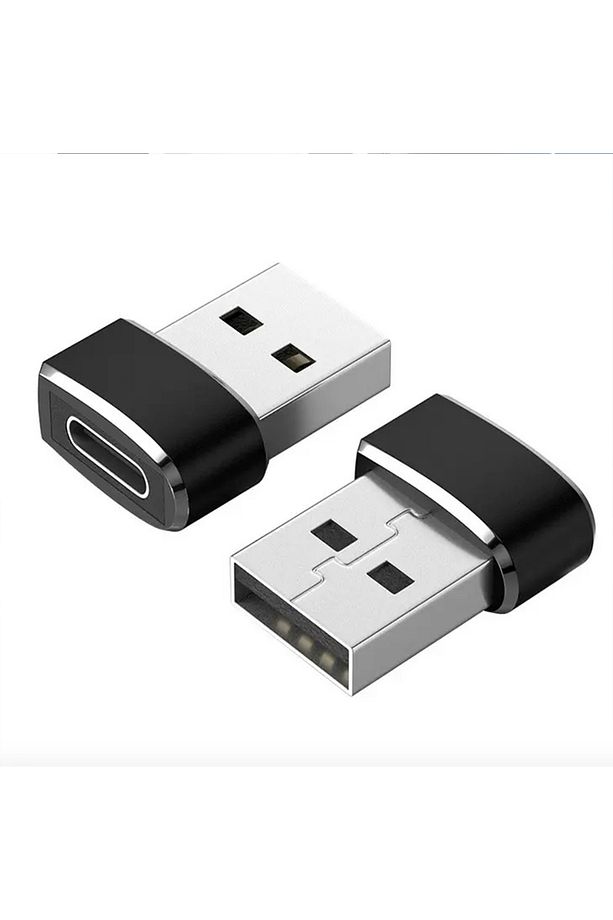 Usb A To Type C Dişi Adaptör Iphone 15 14 13 Samsung S23 S24 Otg Veri Şarj Dönüştürücü Siyah - 2