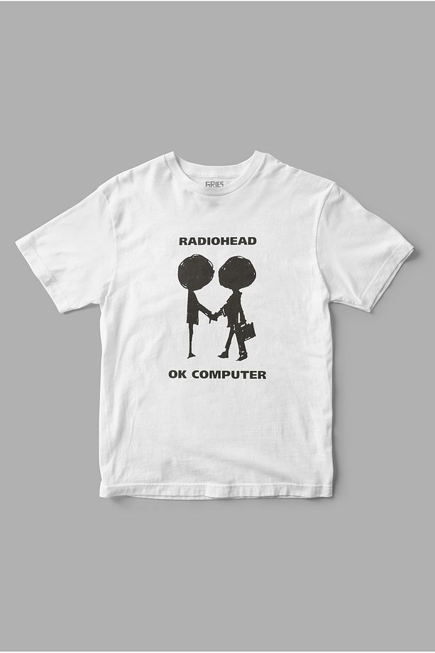 Radiohead Ok Computer Baskılı Tişört - 1