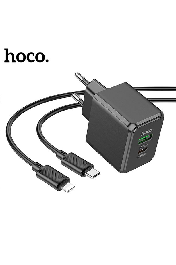 CS14A Ocean PD20W+QC3.0  Girişli Hızlı Şarj Başlığı Ve Type-C To iPhone Lightning Kablo - 3