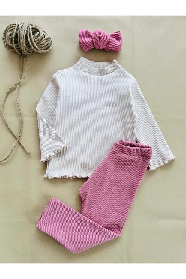 Baby Girl Lycra Basic Tights Set 3 Pieces