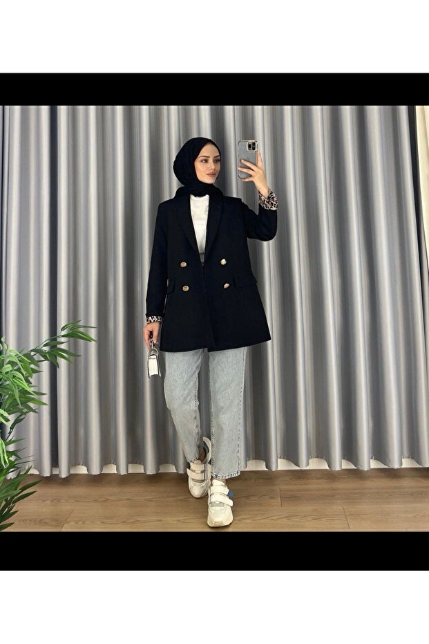 Blazer ceket siyah