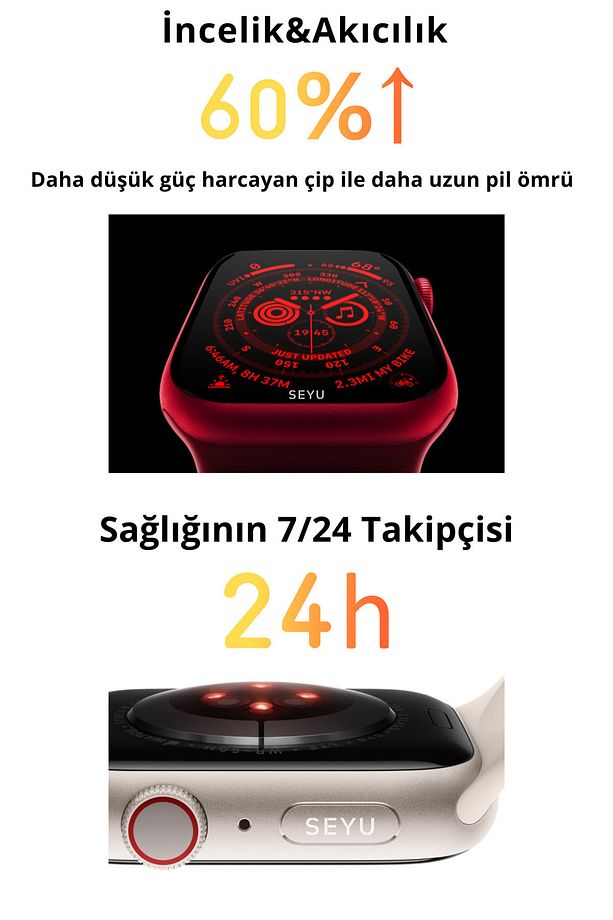 Watch S9 Pro Akıllı Saat Iphone Ve Android Tüm Telefonlara Uyumlu smartwatch - 2