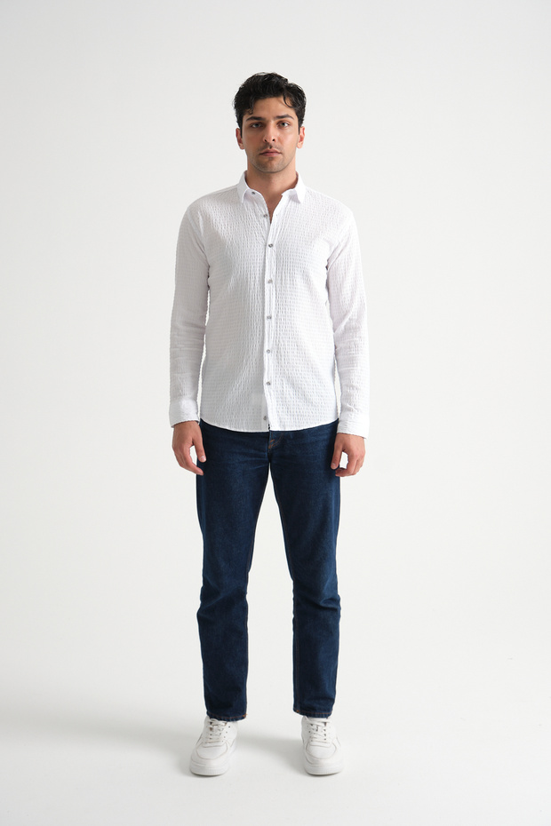Erkek %100 Pamuk Yazlık Regular Fit Gömlek 2641 - 4