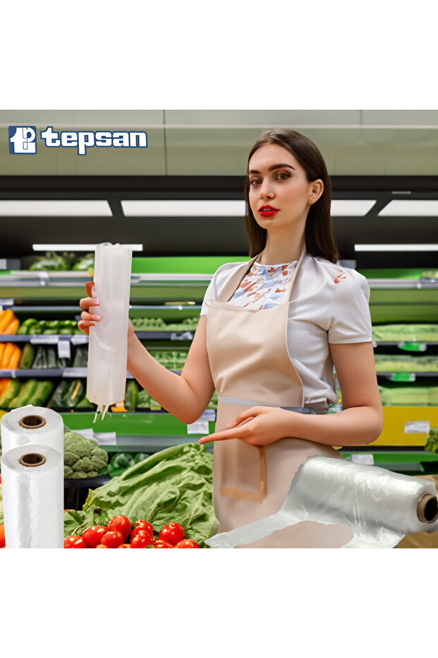 Büyük Boy Rulo Poşet Şeffaf Hışır Hdpe- 200 Adet X 20 Rulo  4000 Adet 1x Koli - 1