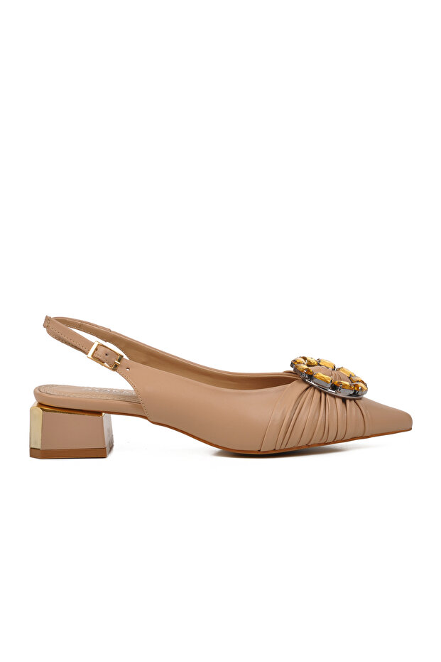 697013 Beige Women's Evening Dress Shoes
