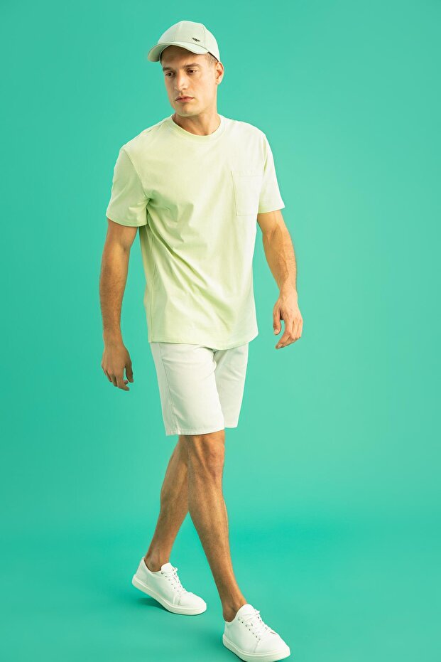 شورت برمودا أساسي بقصة عادية R4324az22sm - 2