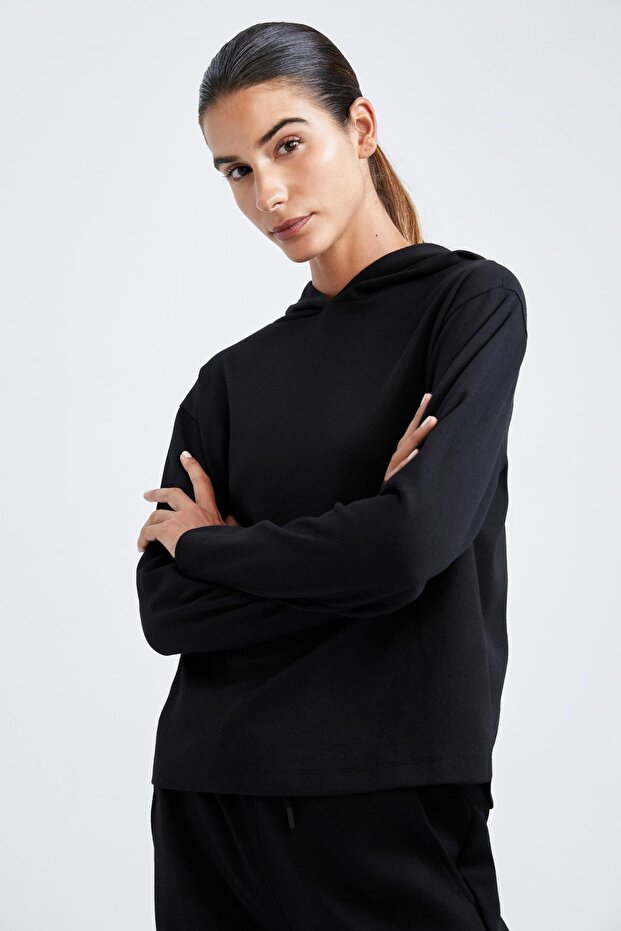 Nehéz anyagú kapucnis pulóver - Standard Fit Z0688az22au - 6