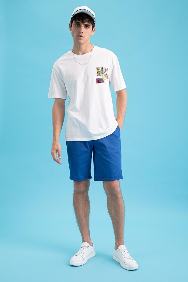 Slim Fit Bermuda Y4855az22sm - 4