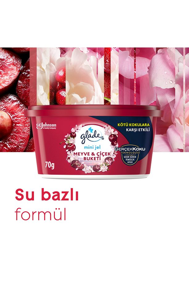 Hava Tazeleyici Jel, Mini Jel, Meyve Ve Çiçek Buketi, 70g - 6