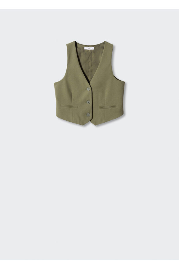 Düğmeli Takım Yelek - 3
