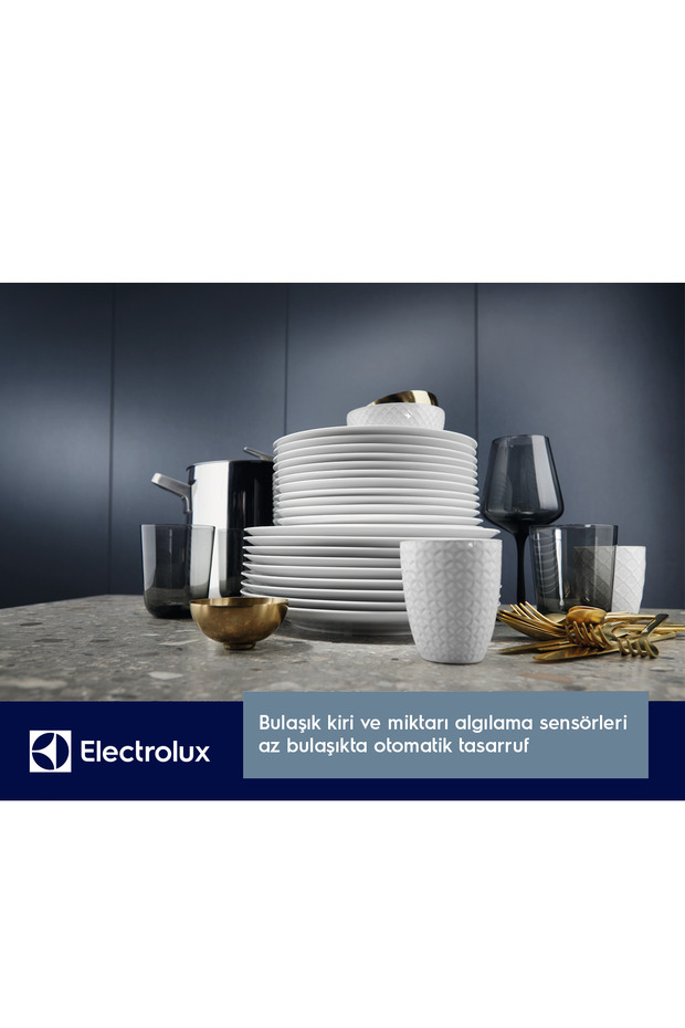 ESM89400SX MaxiFlex SatelliteClean AirDry C Enerji 8 Program 14 Kişilik XXL Bulaşık Makinesi Inox - 8