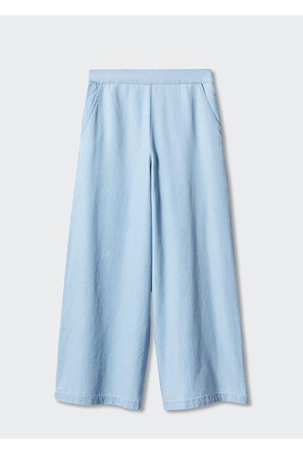 %100 Pamuklu Culotte Pantolon - 3