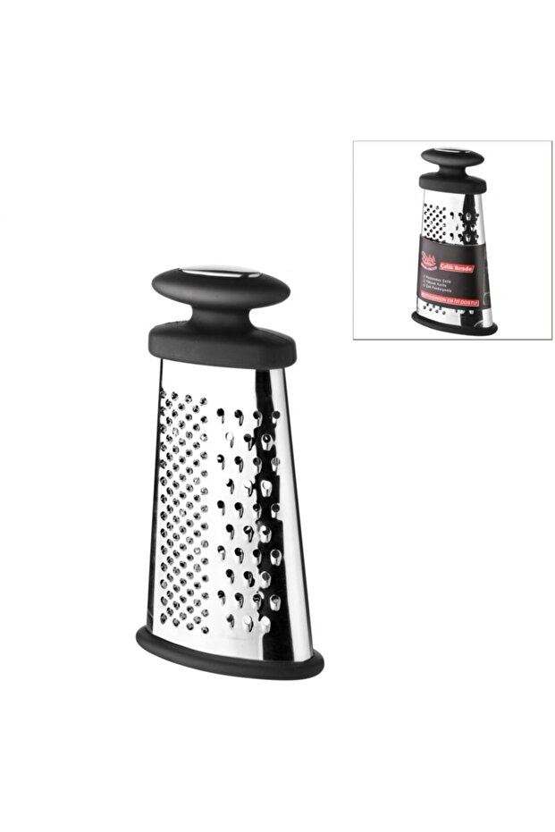 Lüx Paslanmaz Çelik 4 Taraflı Rende Çelik Saplı Rende - 1