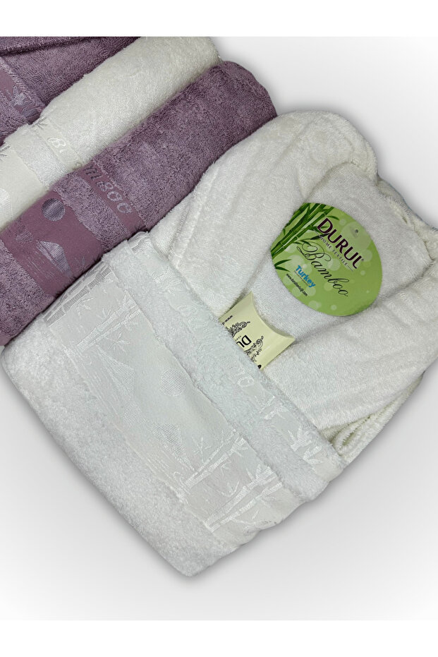 Çift Kişilik Bambu Bornoz Seti (Sabun Hediyeli) - 3