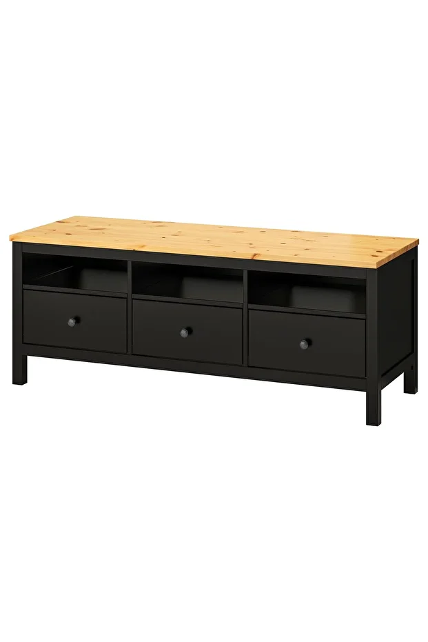 HEMNES tv sehpası, venge-kahverengi, 148x47x57 cm - 2