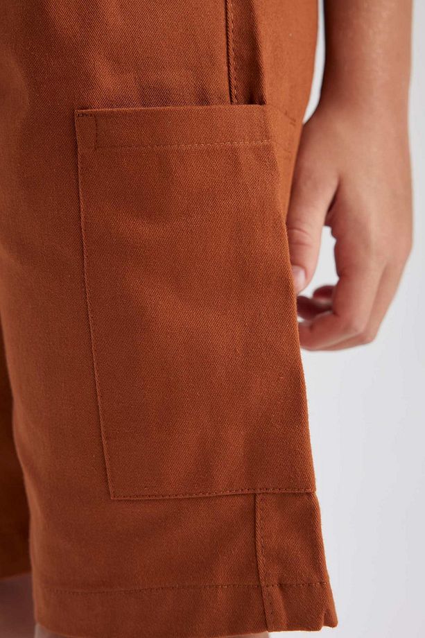 Erkek Çocuk Regular Fit Gabardin Şort - 6