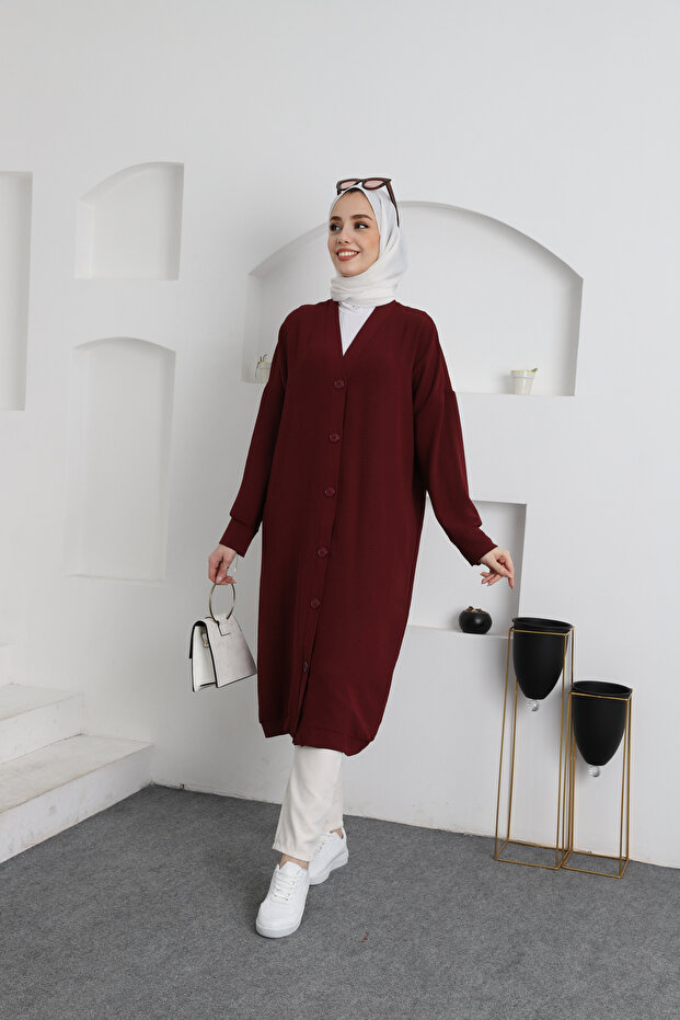 غطاء/تونيك صيفي قياسي بأزرار