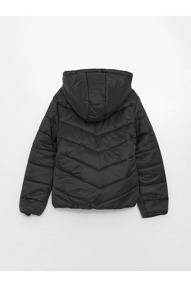 LCW Kids Kapüşonlu Basic Kız Çocuk Şişme Mont - 2