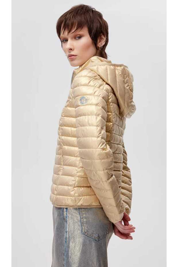 Puffer Metalik Ceket - 1
