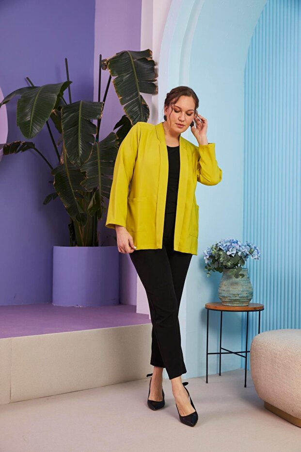 Oliv Plus Size Jacket - 5