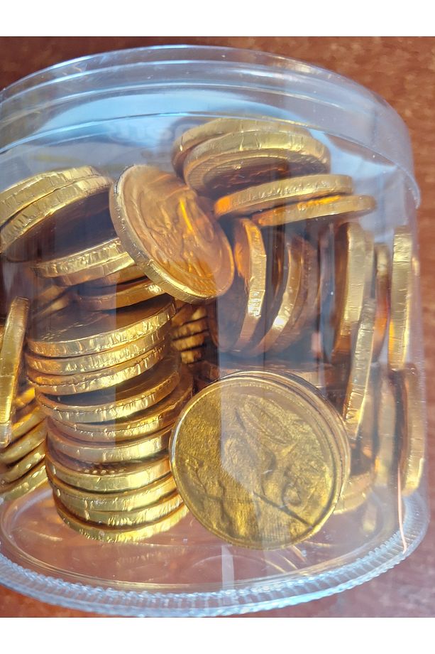 CHOCO COİNS ALTIN PARA ÇİKOLATA 130 ADET - 1