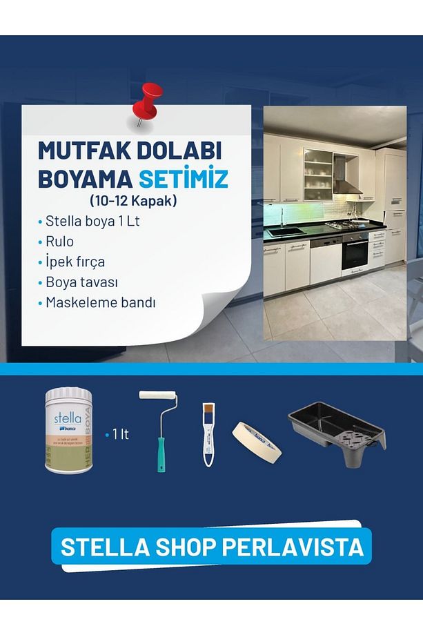 Stella Mutfak Dolabı Boyama Seti (10-12 Kapak) - 1