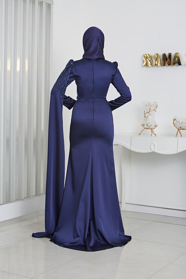 NOURA ABİYE LACİVERT - 2