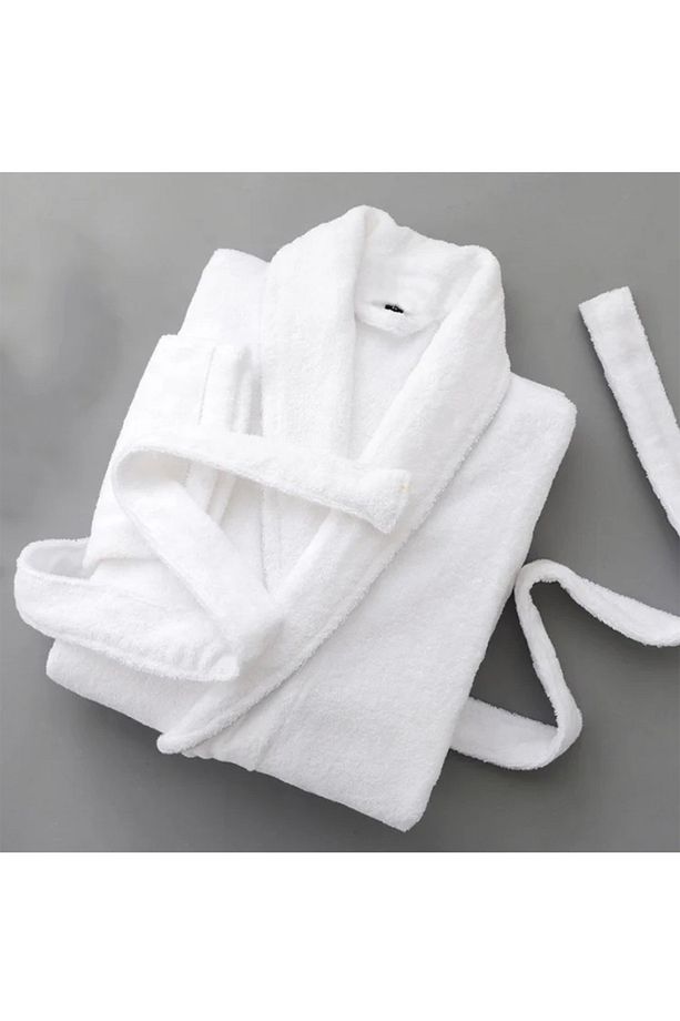 Pamuklu Bornoz Unisex % 100 Pamuklu Yüksek Kaliteli Otel Bornozu - 2