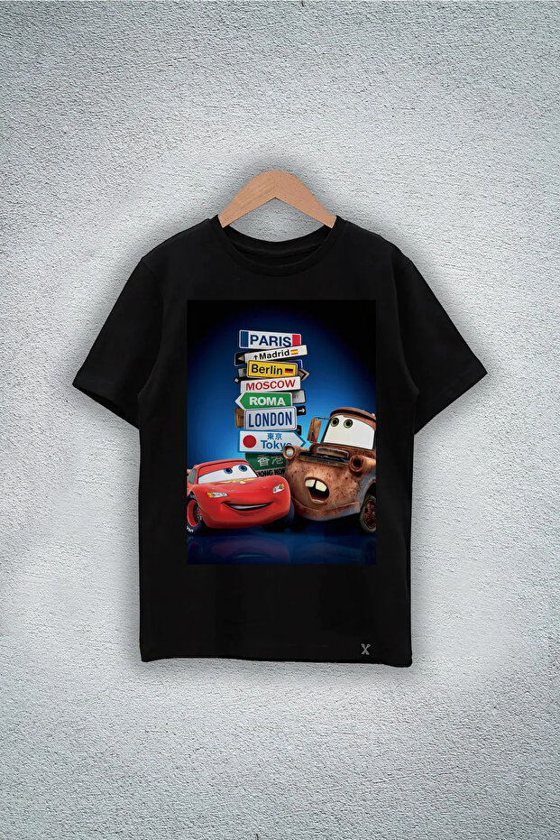 تي شيرت للأطفال مطبوع عليه Lightning Mcqueen