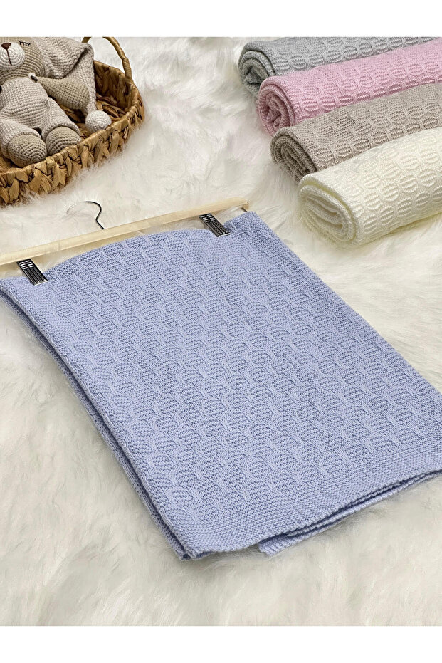 LITTELAND DOUBLE THIN HAIR KNITTED KNITWEAR BABY BLANKET