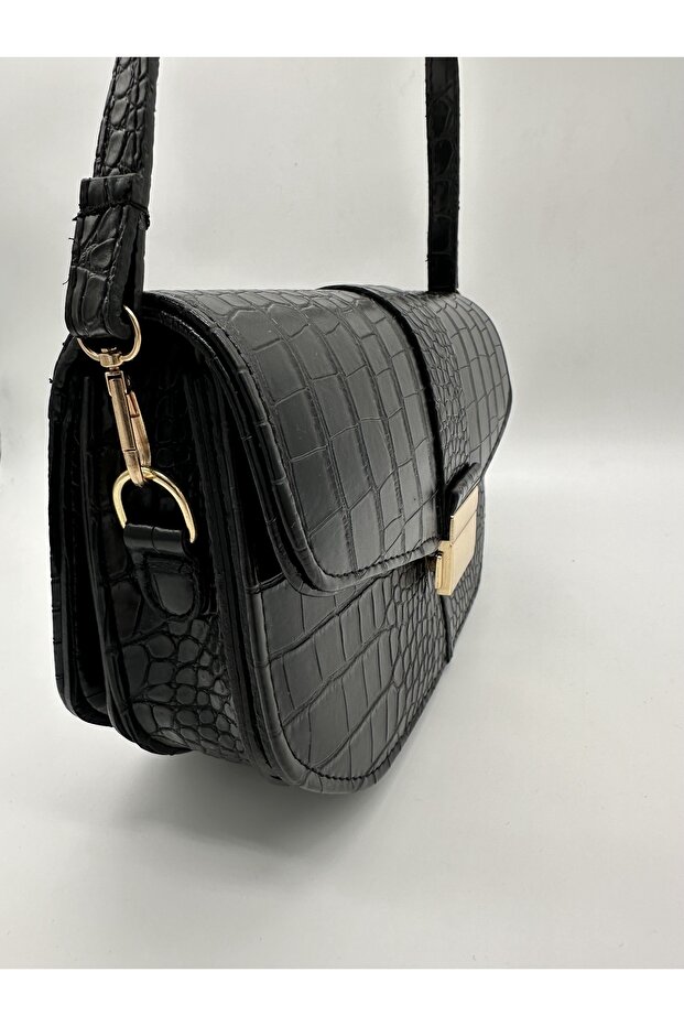 KROKODİL OMUZ ÇANTASI PARLAK - 3