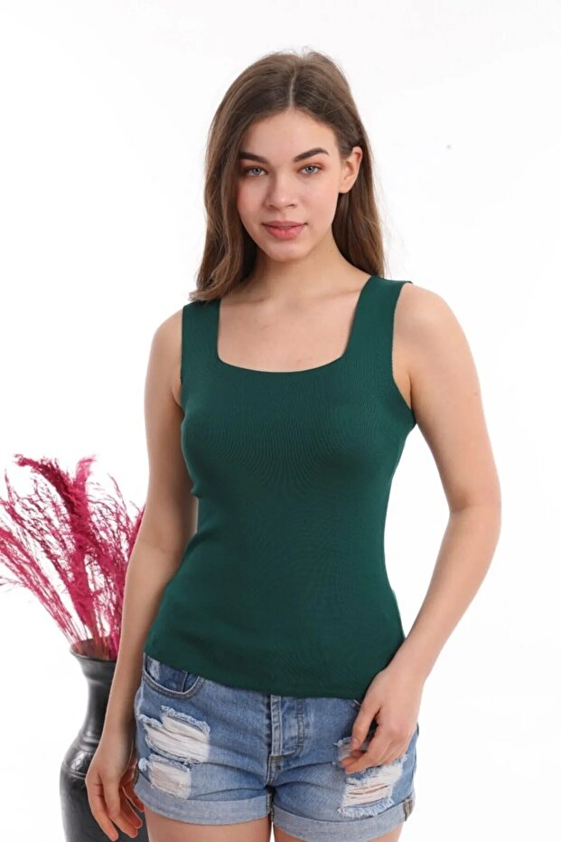 Kare Yaka Triko Atlet - 1