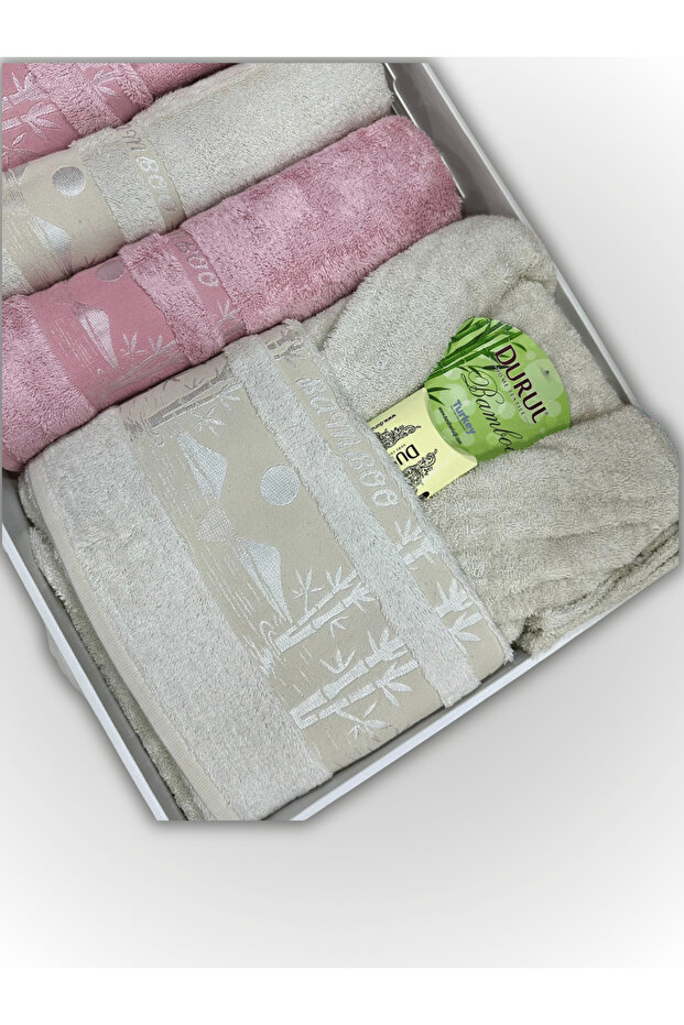 Çift Kişilik Bambu Bornoz Seti (Sabun Hediyeli) - 3