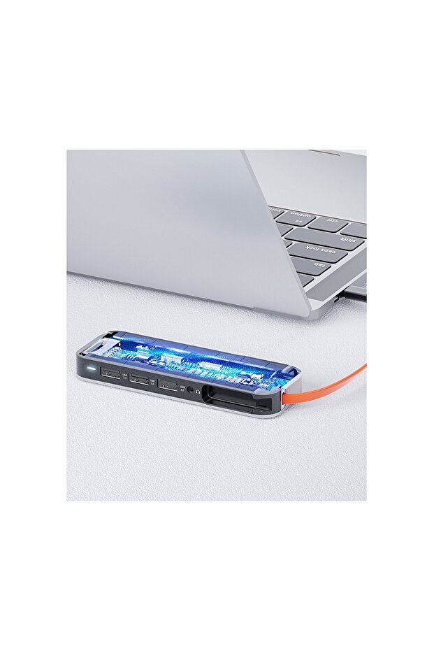 TR03 متعدد الوظائف 8 في 1 متوافق مع محور Type-C - 2