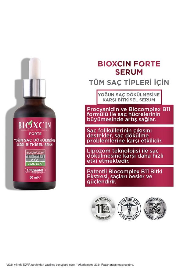 Yoğun Saç Dökülmelerine Karşı Forte Serum Tek Şişe Tanışma Paketi 50 ml - 3