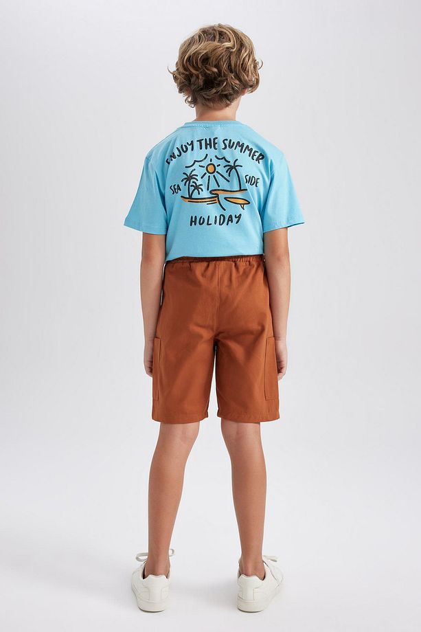 Erkek Çocuk Regular Fit Gabardin Şort - 7
