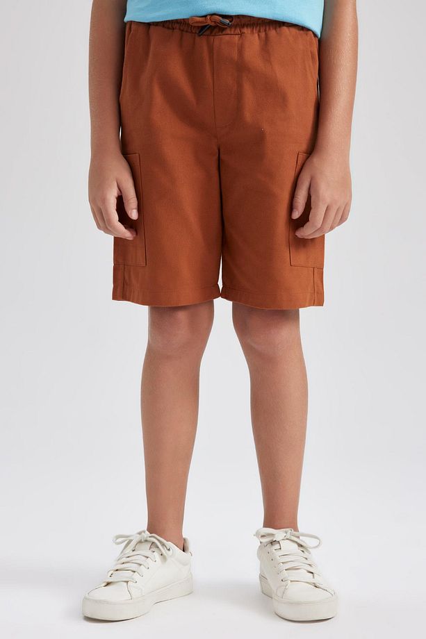 Erkek Çocuk Regular Fit Gabardin Şort - 5