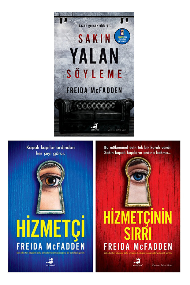 Hizmetçi - Hizmetçinin Sırrı - Sakın Yalan Söyleme (Freida McFadden 3 Kitap Set)