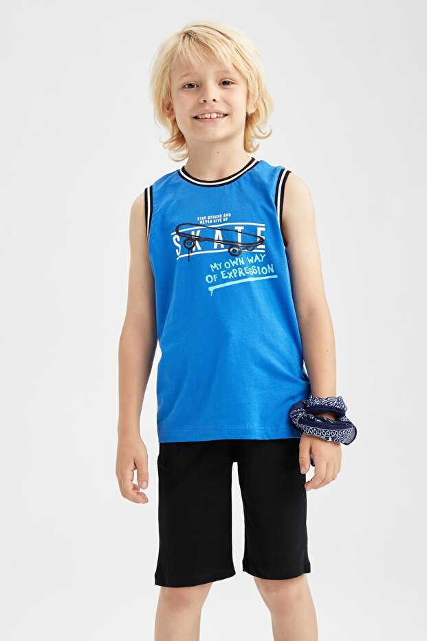 Boy's Crew Neck Printed Athlete Y5767a622hs