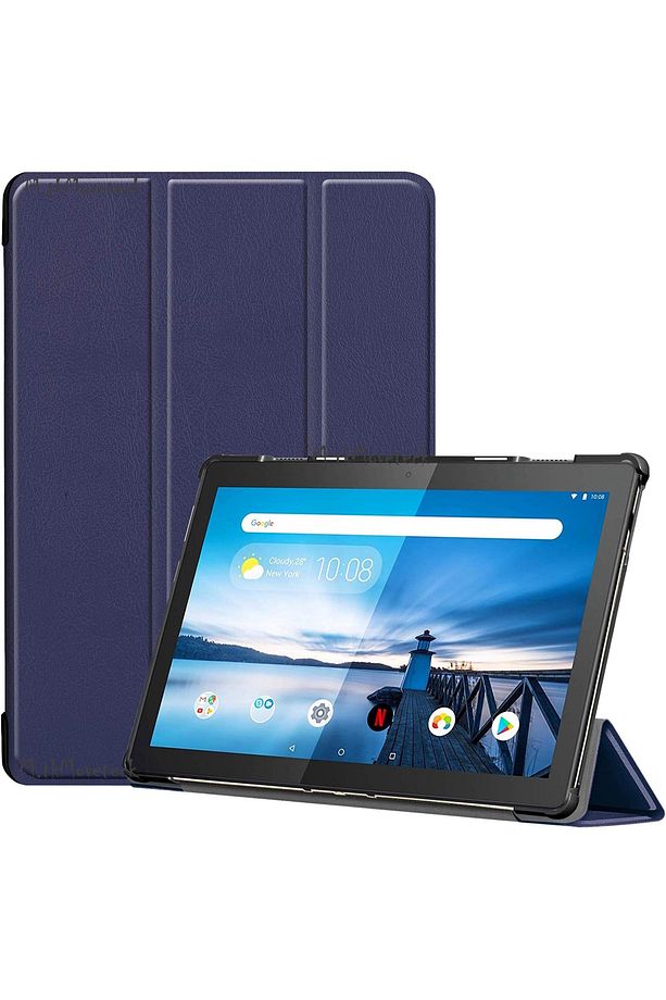 Lenovo Tab P12 12.7 inç Kılıf Akıllı Smart Uyku Modlu Standlı Şeffaf Smart Tri-Fold Kapak Kılıfı - 1