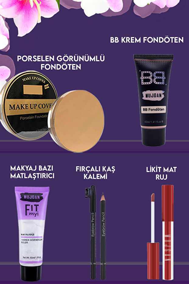 Mega 70 Parça Makyaj Seti - Açık Ton - 6
