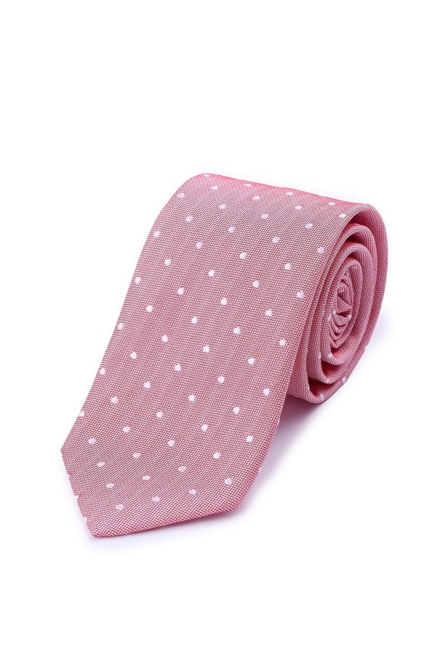 Pink Patterned Classic Micro Tie