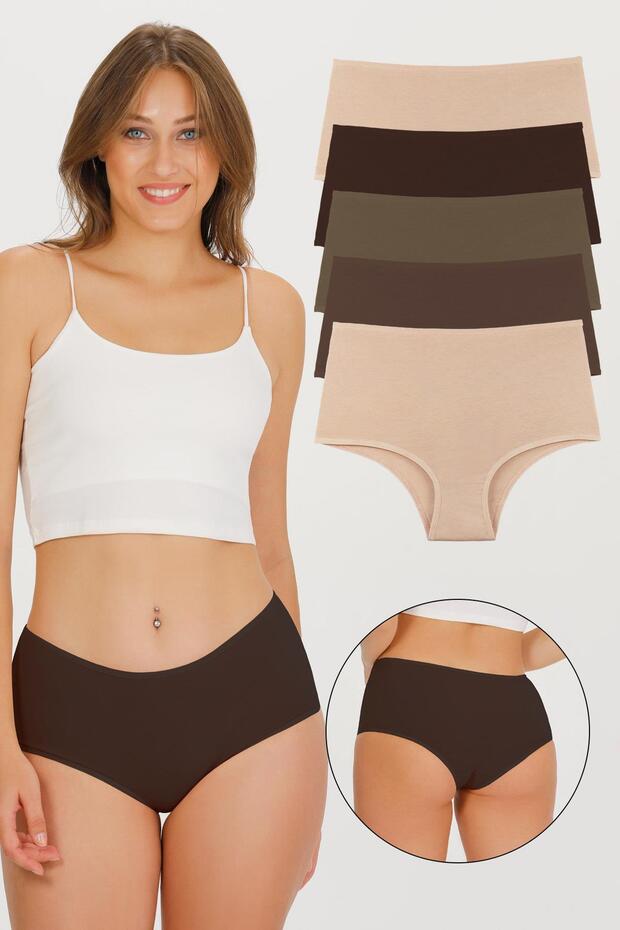 Women's Bato Panties Mixed Color 5-Piece Pack - Kts4020 Model-2