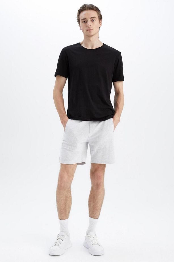 Slim Fit Dar Paça Basic Şort W7965az23sm - 5