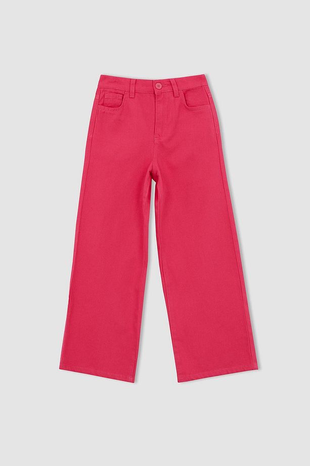 Kız Çocuk Geniş Paça Pamuklu Pantolon Y0453a623sp - 7