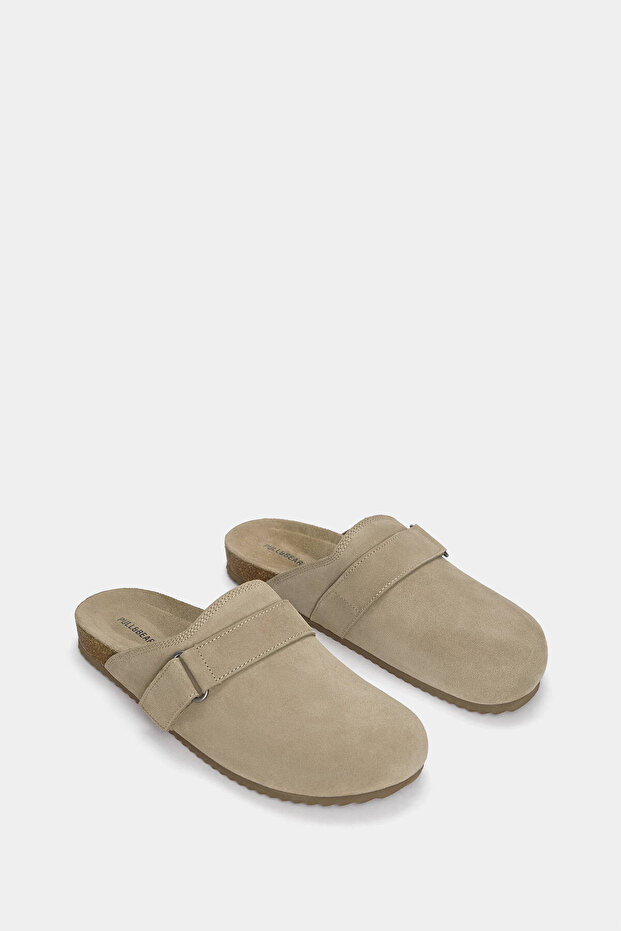 Kalın süet sabo - 1